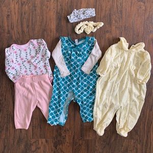 Baby girl floral patterns bundle 4-8 months